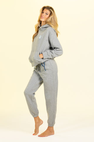 Postcards Cotton Fleece Jogger - Moonstone