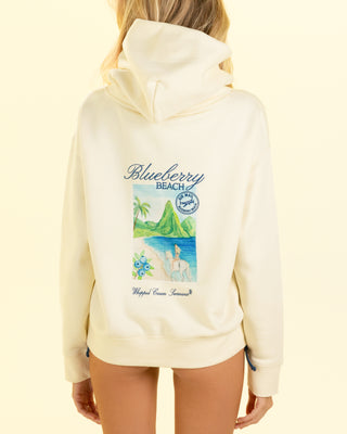 Postcards Cotton Fleece Hoodie - Butter Yellow